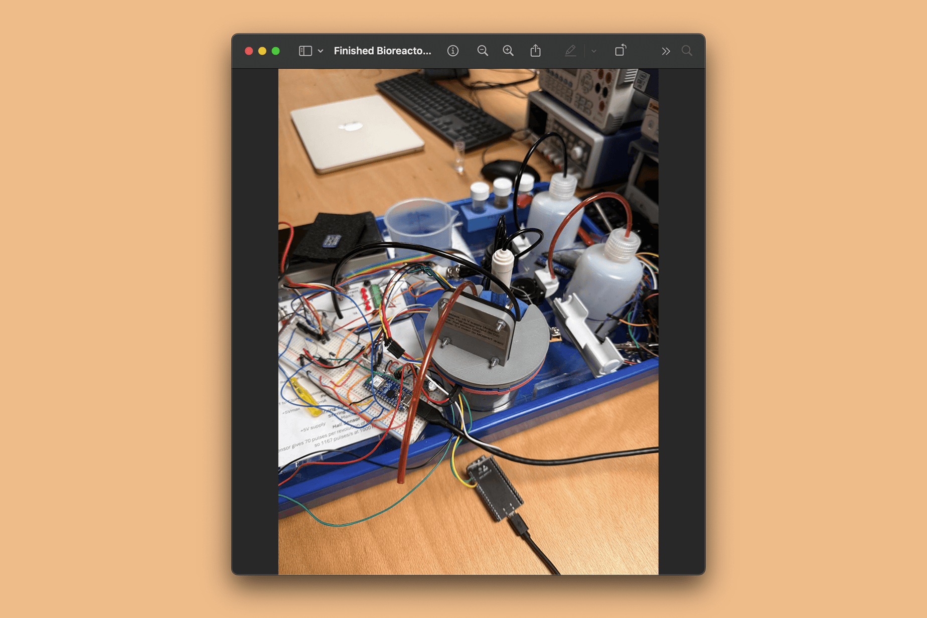 Screenshot of Bioreactor IoT System